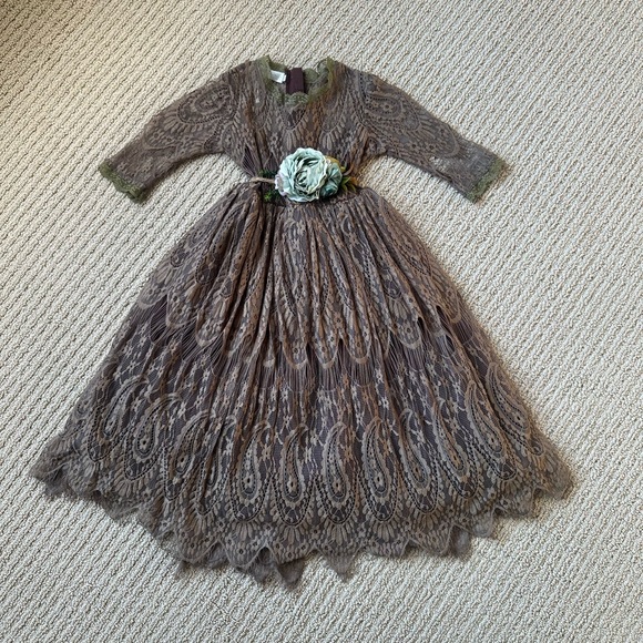 Trish Scully Other - Elegant Gray Kids Formal Dress